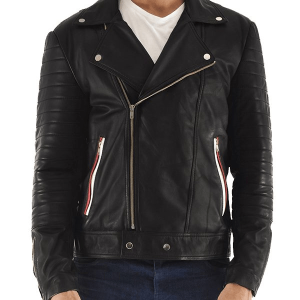 Highfield Black Style Leather Biker Jacket