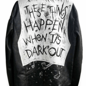 It’s Dark Out These Things Happen G-eazy Black Leather Jacket