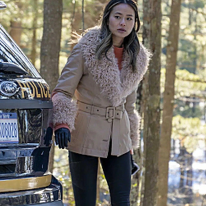 Jamie Chung Dexter New Blood Shearling Jacket