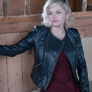 Jessica Amlee Tv Series Mallory Wells Heartland Leather Jacket