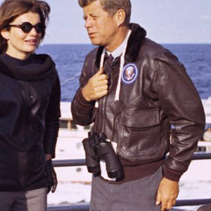 John F Kennedy Bomber Leather Jacket