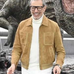 Jurassic World Dominion Jeff Goldblum Suede Jacket