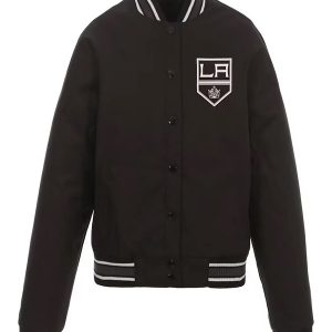 Los Angeles Kings Poly Twill Front Hit Black Jacket