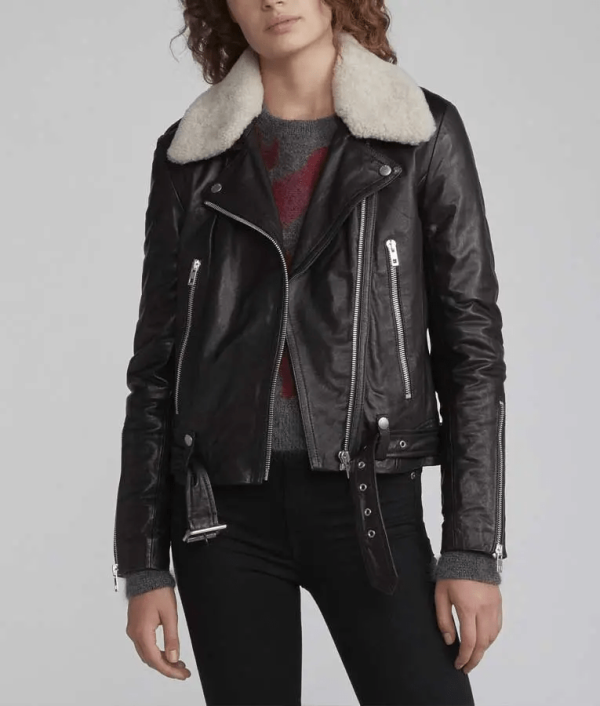 Love Life Sara Yang Black Leather Jacket