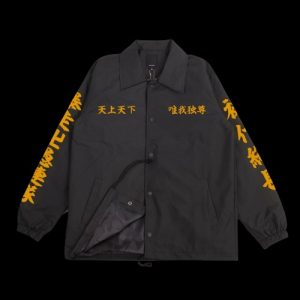 Tokyo Revengers Manji Gang Black Bomber Jacket