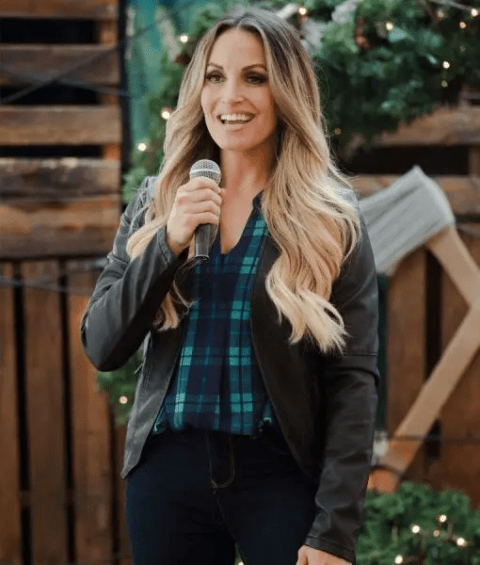 Marie Christmas In The Rockies Trish Stratus Leather Jacket