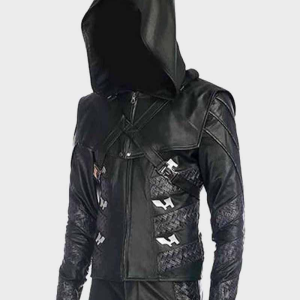 Arrow Prometheus Black Leather Jacket