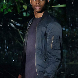 Aubrey Joseph Cloak And Dagger Bomber Satin Jacket