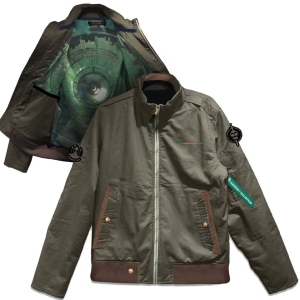 Men's Destiny 2 Garden Of Salvation Raid Green Faux Leather Jacket