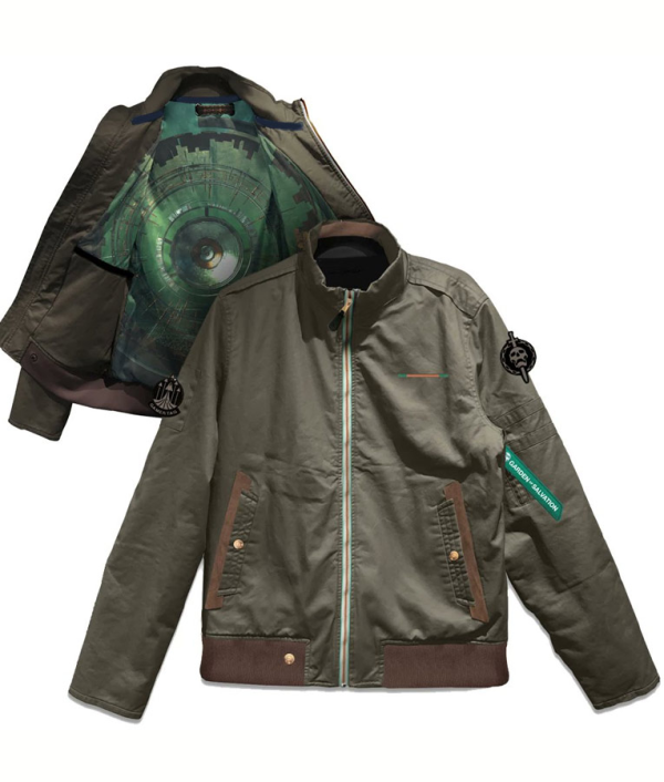 Men's Destiny 2 Garden Of Salvation Raid Green Faux Leather Jacket