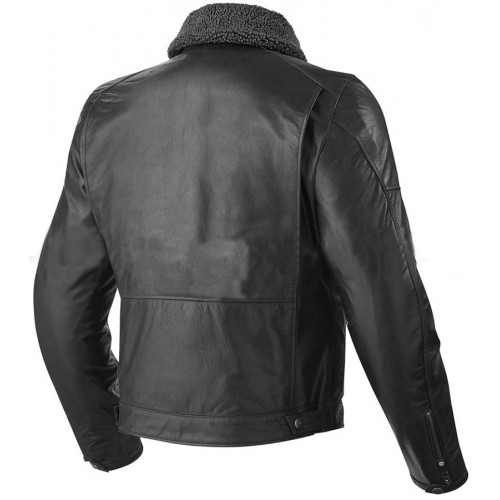 Mens Revit Pilot Black Leather Biker Jacket | Fortune Jackets