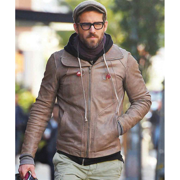 Ryan Reynolds Biker Leather Jacket