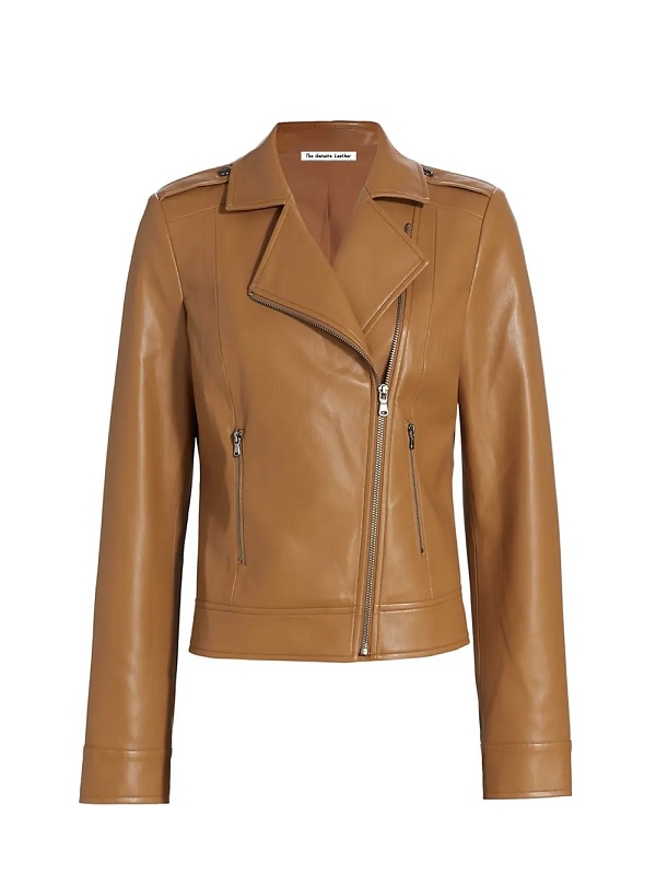 Moto Brown Leather Jacket