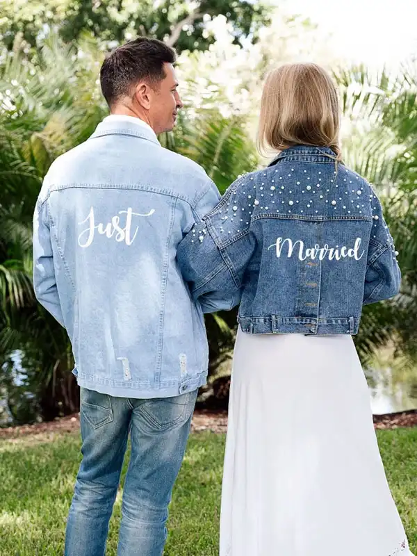 Mr And Mrs Custom Blue Denim Jacket