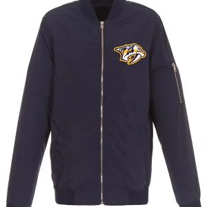 Nashville Predators Navy Lightweight Bomber Jacket