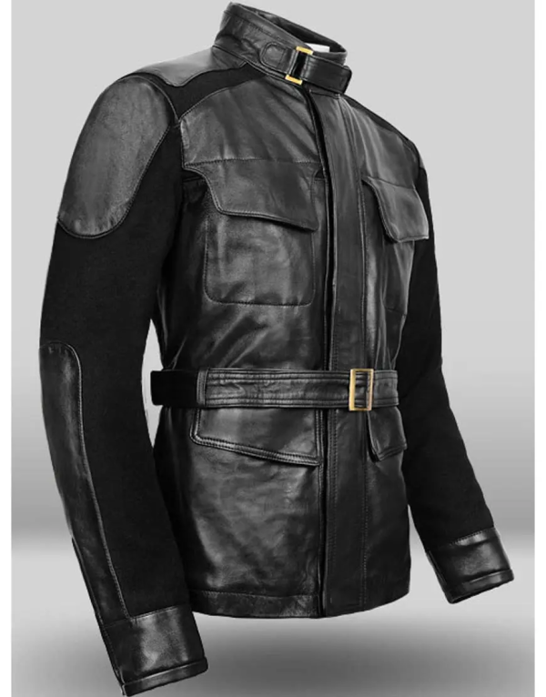 Men's Nick Fury Avengers Age Of Ultron Black Faux Leather Jacket