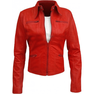 Once Upon A Time Emma Swan Red Leather Jacket