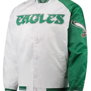 Philadelphia Eagles Start Of Season White And Green Jacket