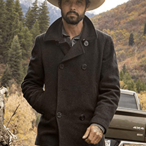 Ryan Bingham Yellowstone Walker Pea Wool Coat