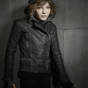 Selina Kyle Catwoman Gotham Black Leather Jacket