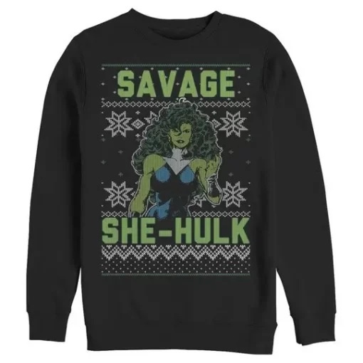 She-hulk Ugly Christmas Sweatshirt