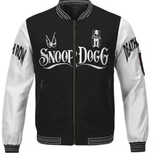 Snoop-Doggy-Dogg-Death-Row-Records-Black-Varsity-Jacket