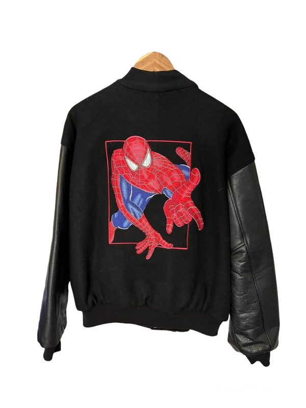 Spider Man Rare Vintage 2002 Promo Movie Leather Jacket