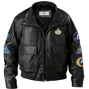 Star Trek The Next Generation Bomber Leather Jacket