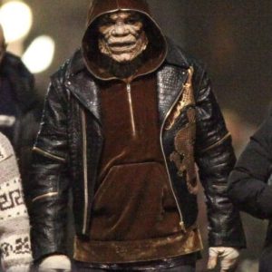 Suicide Squad Killer Croc Black Leather Jacket