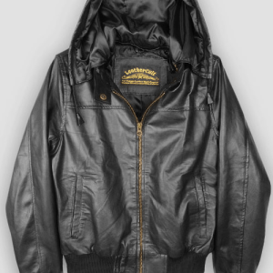 Symphony Detachable Hood Leather Jacket