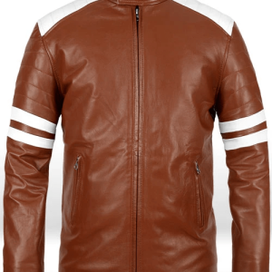 Tan Brown Fight Club Leather Jacket