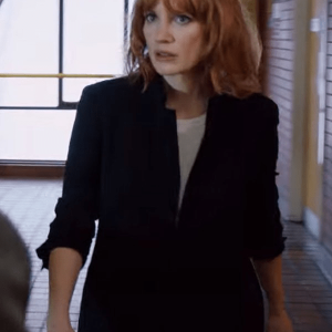 The 355 Jessica Chastain Black Cotton Jacket