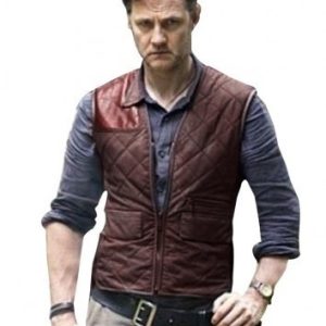 Walking Dead Governors Brown Quilted Satin Vest