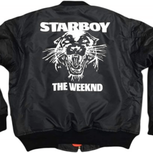 The Weeknd Starboy Bomber Black Jacket