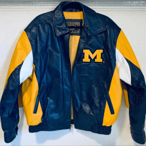 Varsity Michigan Wolverines Leather Jacket