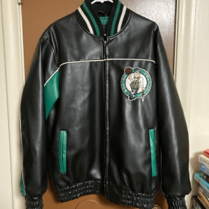 Vintage Boston Celtics Leather Jacket