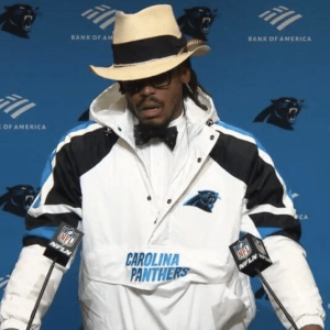 White Cam Newton Carolina Panthers Jacket