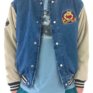 Winnie The Pooh Vintage Varsity Denim Jacket