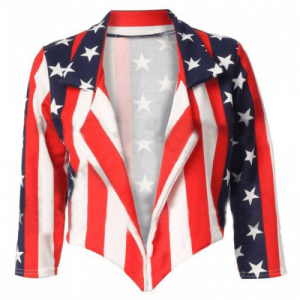 Women Independence Day American Flag Jacket