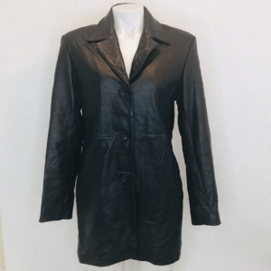 Womens Alfani Black Leather Jacket 2