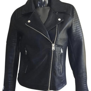 Womens Black Biker Topshop Leather Jacket