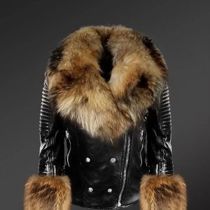 Women’s Fur Shearling Leather Jacket