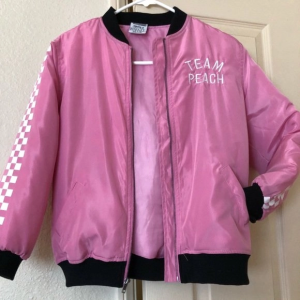 Women's Super Nintendo X Forever 21 Princess Peach Bomber Satin Jacket