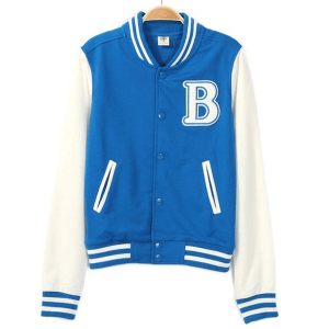 Wonho Blue Letter Varsity Jacket