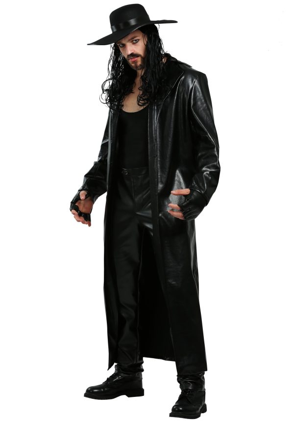 Wwe Undertaker Black Leather Coat