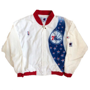 90’s Philadelphia 76ers NBA Sixers Champion Warm-up Varsity Jacket