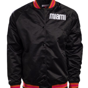 Miami Heat NBA Team Court Culture X Mitchell Floridians Varsity Jacket