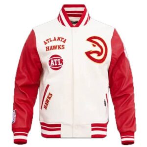 NBA Team Atlanta Hawks Retro Classic Wool Varsity Jacket