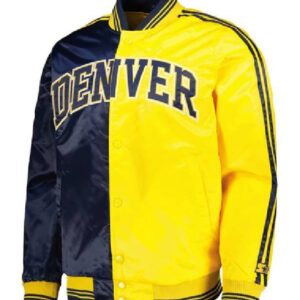 NBA Team Denver Nuggets Starter Fast Break Varsity Jacket