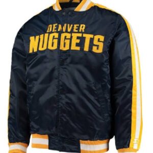 NBA Team Denver Nuggets Team Offensive Navy Varsity Jacket